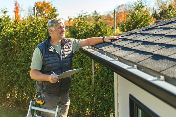Professional Hail Damage Roof Repair technician working in Crabtree, OR